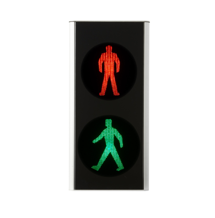 Green Light signal 200 mm 2-lys fodgnger