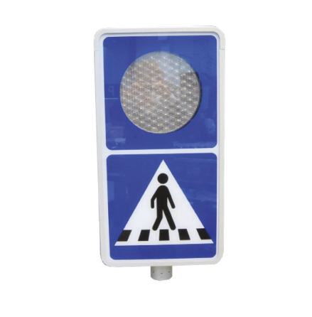 Torontoblink m. E17 tavle 200 mm bundmonteret enkeltsidet