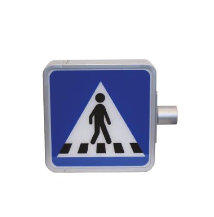 Skilt E17 indefra belyst sidemonteret 