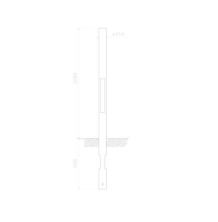 Mast lav 114 mm